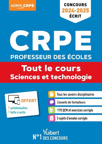 Sciences et technologie - CRPE 2024-2025 - Tout-en-un