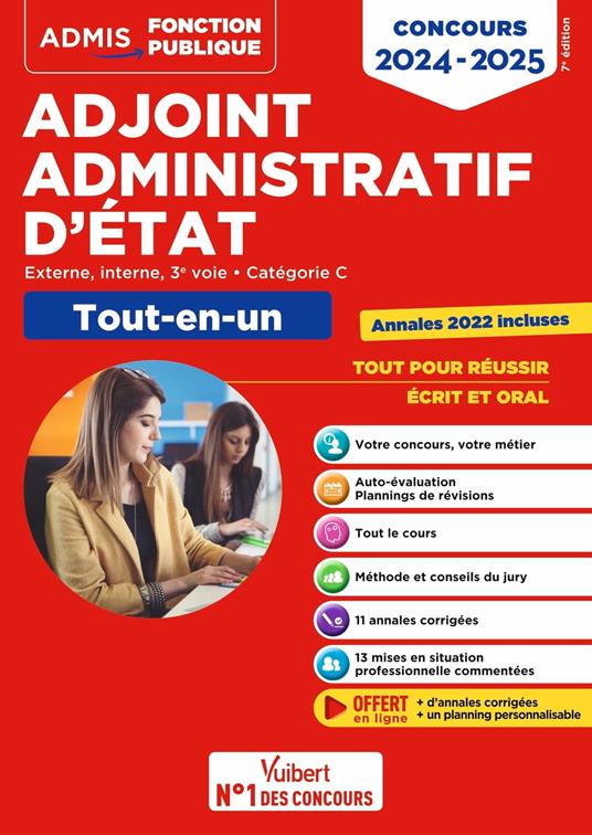 Concours Adjoint administratif d'État - Catégorie C - Tout-en-un