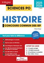 Sciences Po - Histoire - Concours commun des IEP 2025-2026 + 10 vidéos Focus