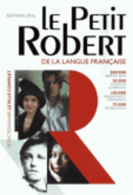 Le Petit Robert de la langue française 2016 - copertina