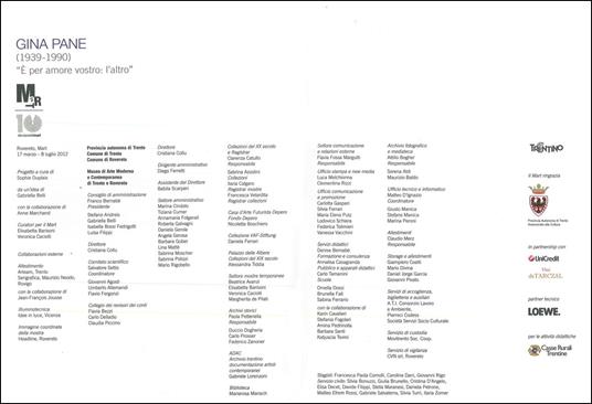 Gina Pane (1939-1990). Catalogo della mostra (Rovereto, 17 marzo-8 luglio 2012) - Sophie Duplaix - 5