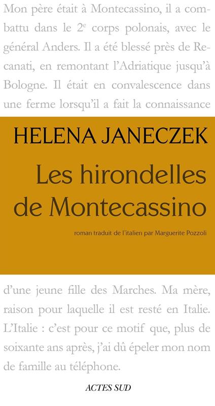 Les hirondelles de Montecassino