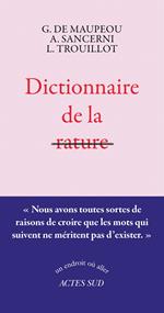 Dictionnaire de la rature