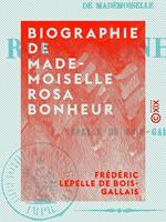 Biographie de Mademoiselle Rosa Bonheur