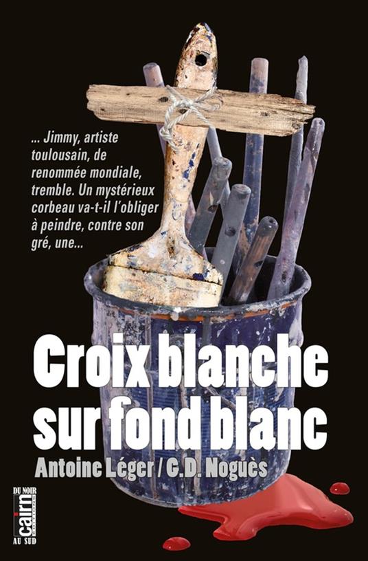 Croix blanche sur fond blanc