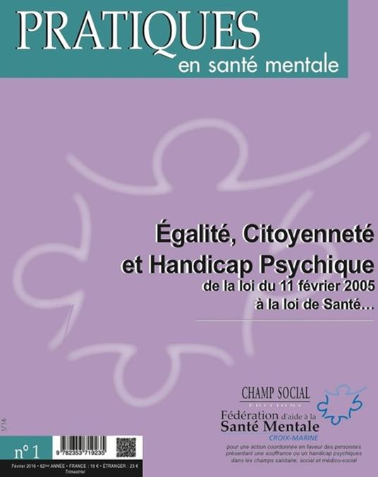 PSM 1 -2016 Egalité, citoyenneté et handicap psychique