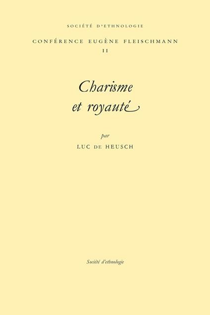 Charisme et royauté