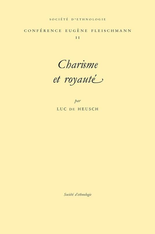 Charisme et royauté