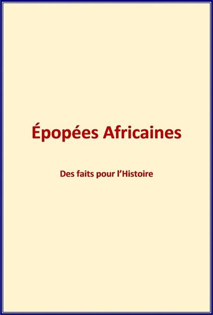 Epopées Africaines