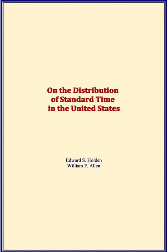 On the Distribution of Standard Time in the United States