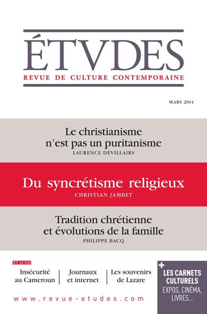 Etudes Mars 2014 - Collectif - ebook