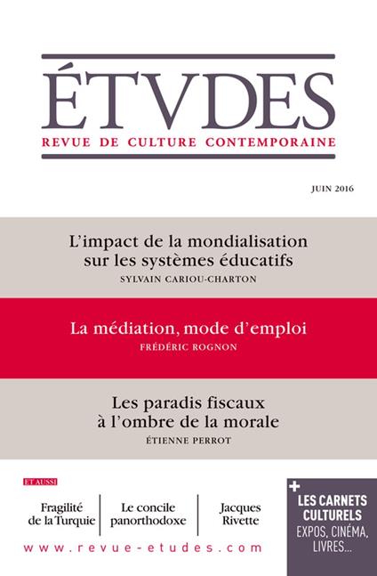 Revue Études - Juin 2016