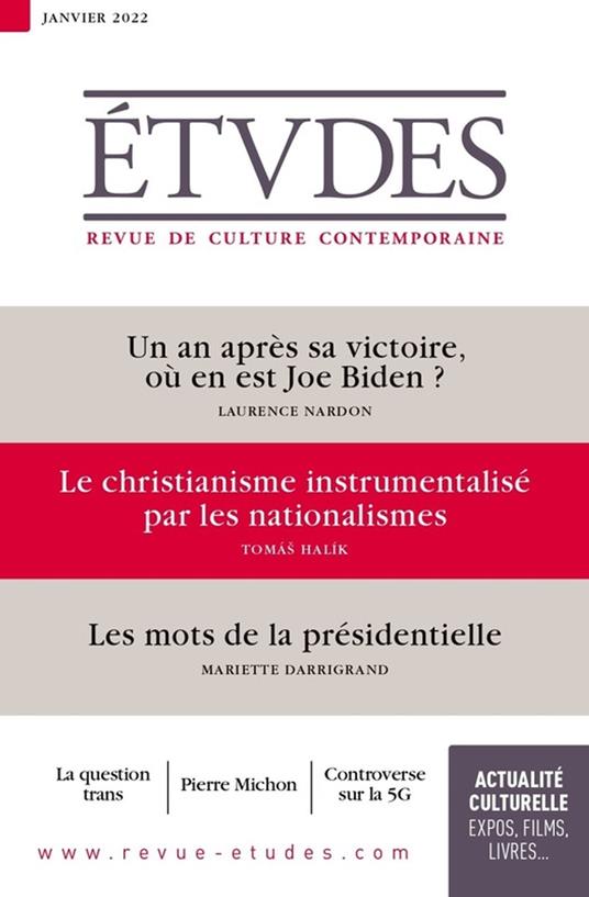 Revue Études 4289 - Janvier 2022