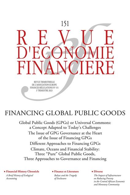 Financing global public goods