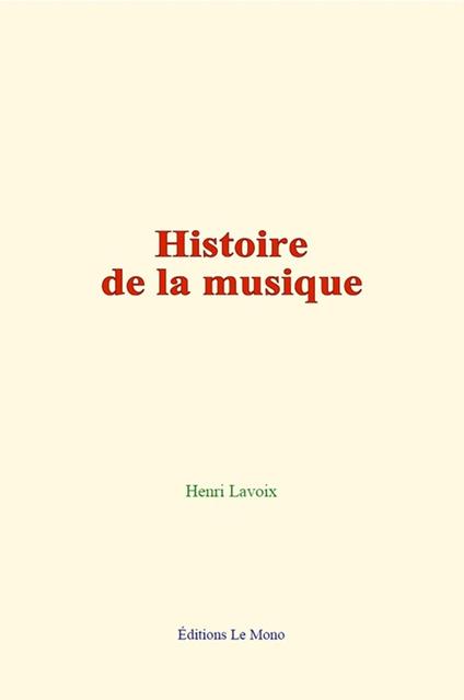 Histoire de la musique