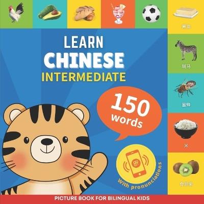 Learn chinese - 150 words with pronunciations - Intermediate: Picture book for bilingual kids - Gnb - cover