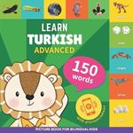 Learn turkish - 150 words with pronunciations - Advanced: Picture book for bilingual kids