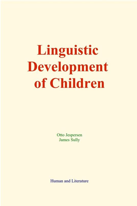 Linguistic Development of Children
