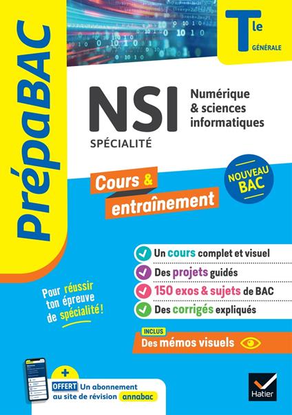 Prépabac - NSI Tle générale (spécialité) - Bac 2025