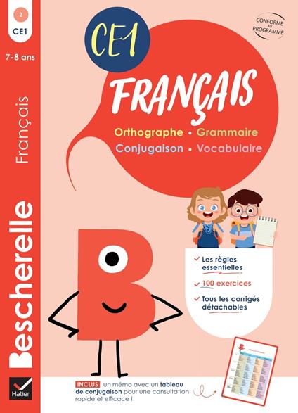 Bescherelle - Mon cahier d'entraînement en Français CE1 - 7 ans