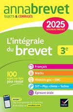 Annales du brevet Annabrevet 2025 L'intégrale du Brevet 3e (tout-en-un)