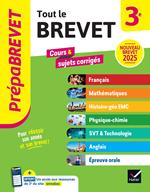 Prépabrevet Tout le nouveau brevet 2025 - 3e (toutes les matières)