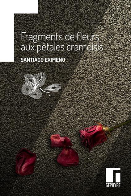 Fragments de fleurs aux pétales cramoisis