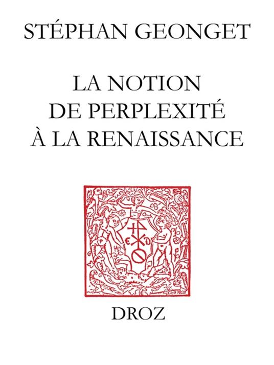 La Notion de perplexité à la Renaissance