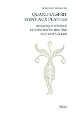 Quand l'esprit vient aux plantes