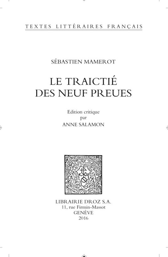 Le Traictié des Neuf Preues