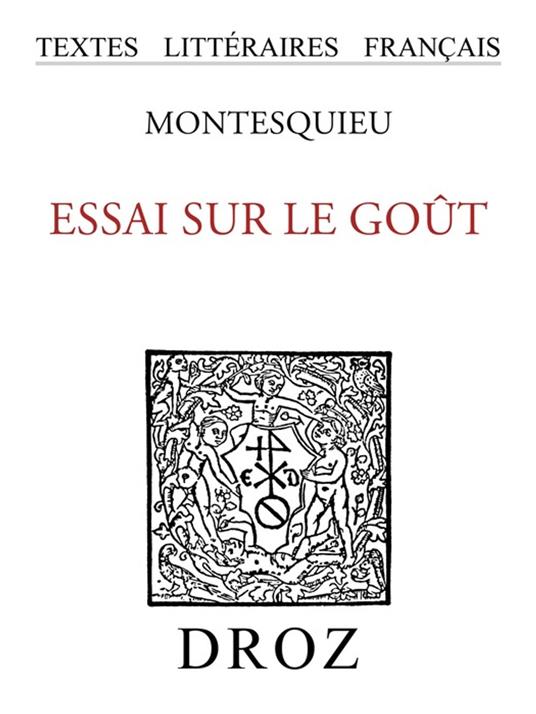 Essai sur le goût