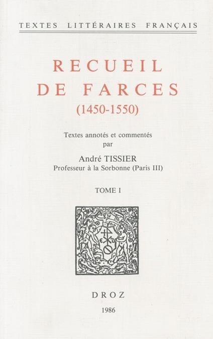 Recueil de farces (1450-1550)