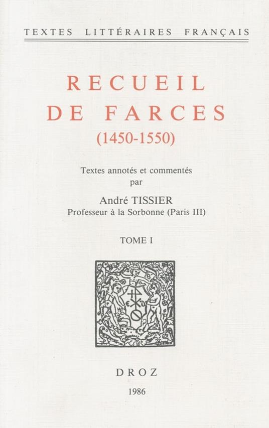 Recueil de farces (1450-1550)