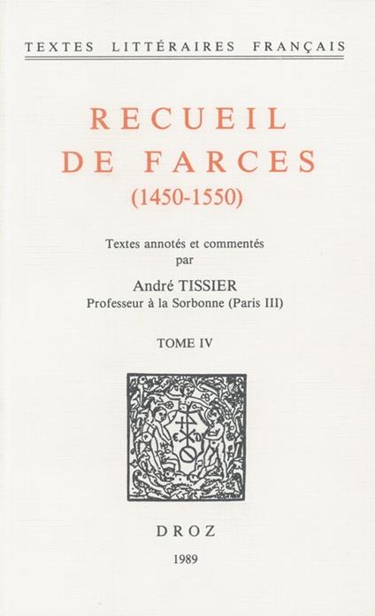 Recueil de farces (1450-1550)