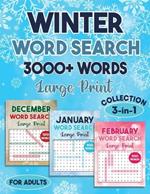 Winter Word Search 3000 + Words Puzzle Book Large Print