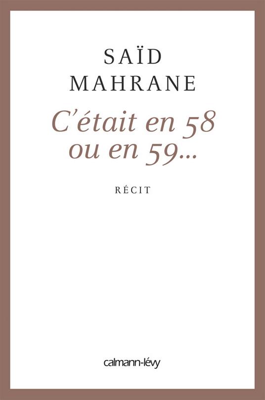 C'était en 58 ou 59...