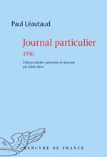 Journal particulier. 1936