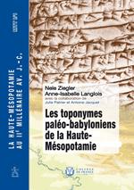 Les toponymes paléo-babyloniens de la Haute-Mésopotamie