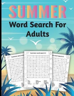 Summer Word Search Large Print: Large Print Word Searches Puzzle Book - Laura Bidden - cover