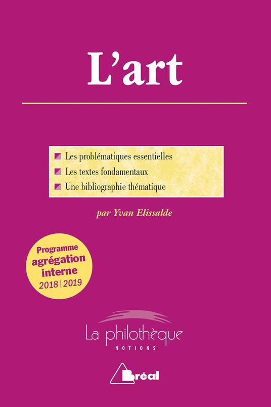 L'art - Programme agrégation interne 2018-2019