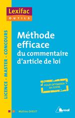 Méthode efficace du commentaire d'article de loi - Licence, Master, Concours