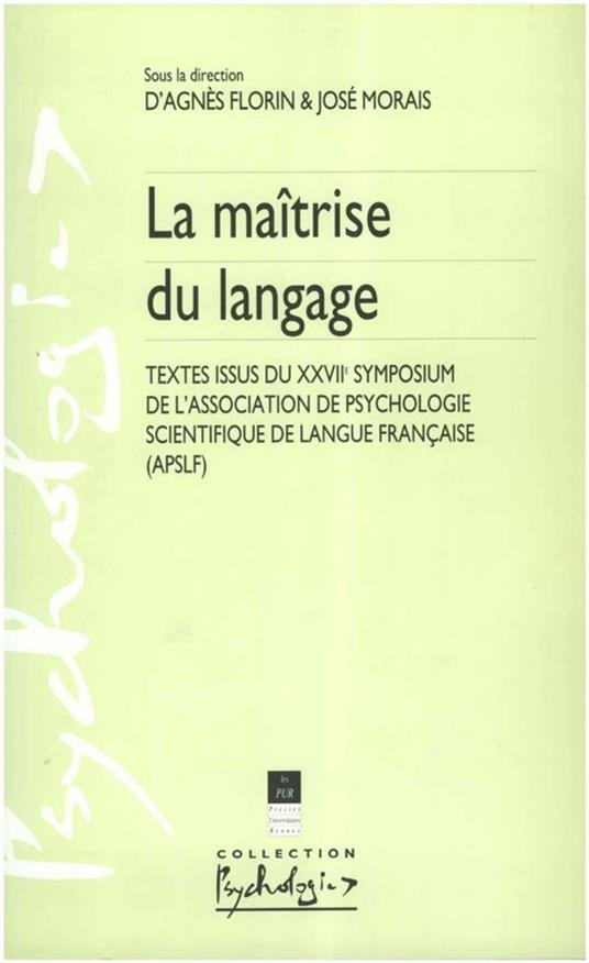 La maîtrise du langage