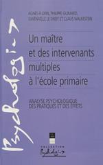 Un maître et des intervenants multiples à l'école primaire