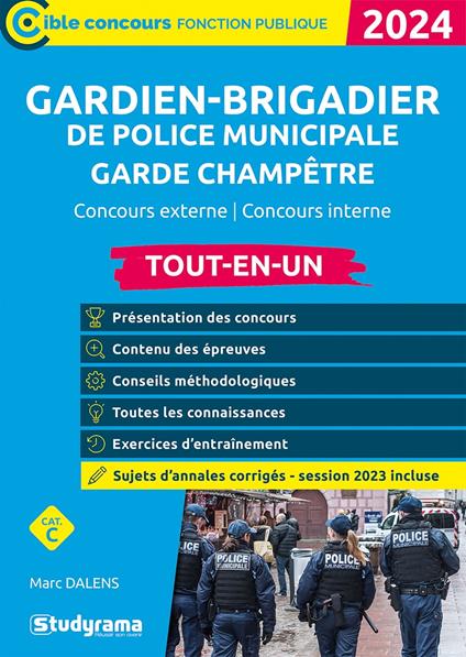 Gardien-brigadier de police municipale – Garde champêtre - Tout-en-un - Catégorie C - Concours 2024