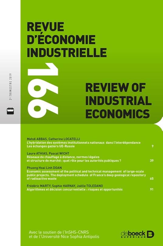 Revue d'économie industrielle