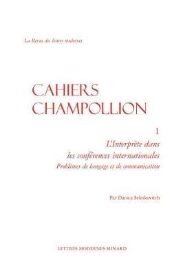 Non-fiction: L'interprete dans les conferences internationales - Danica Seleskovitch - cover