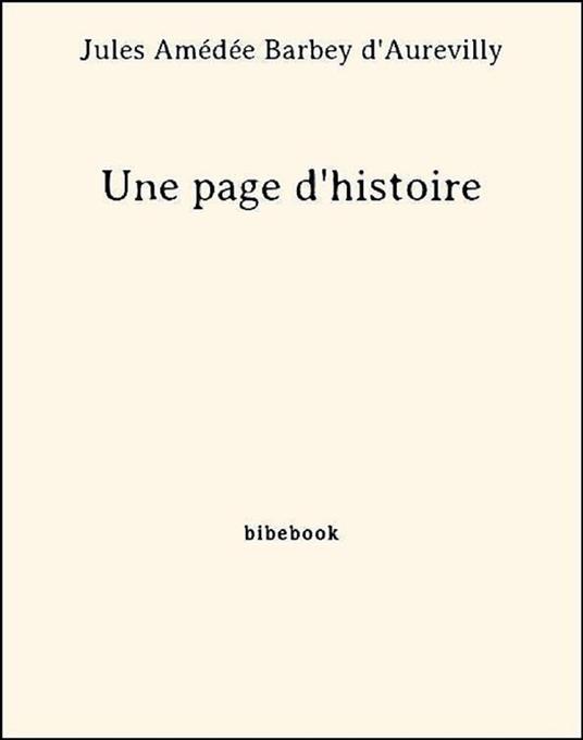 Une page d'histoire