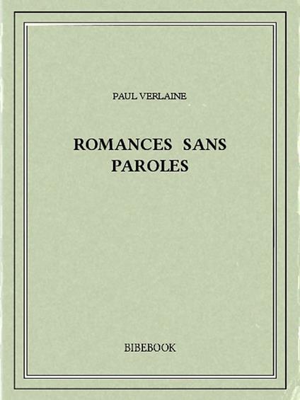 Romances sans paroles