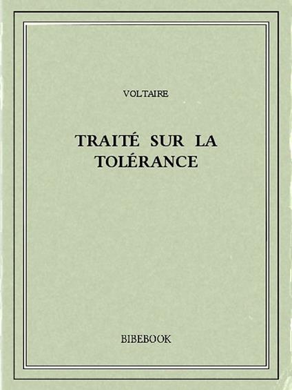 Traité sur la tolérance