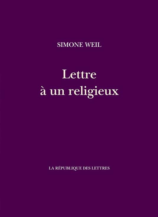 Lettre à un religieux